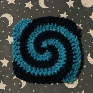 Crochet swirl coaster